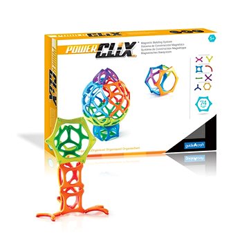 

GuideCraft Magnetická stavebnice PowerClix Organics set 74 ks