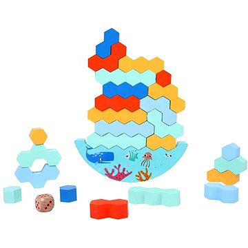 

Bavytoy Montessori dřevěná balanční hra