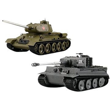 

Torro RC tanky World of Tanks Tiger I + T-34/85 IR 1:30