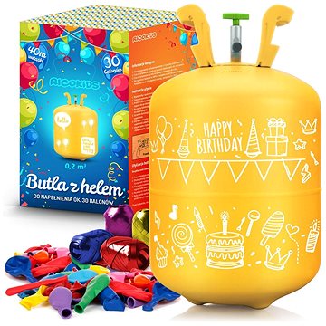 

Ricokids Heliová láhev 0,20 m3 s balónky a stuhou