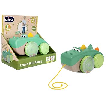 

CHICCO Hračka na tahání Krokodýl Eco+ 12 m+