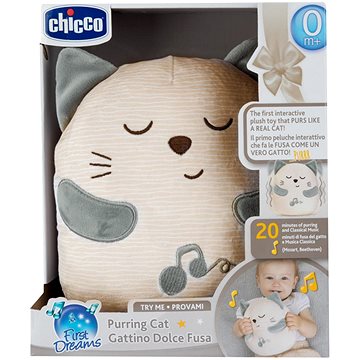 

CHICCO Hračka plyšová interaktivní předicí kočička 0 m+
