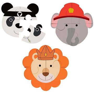 

Bo Jungle Pěnové puzzle B-Animal Panda Elephant Lion