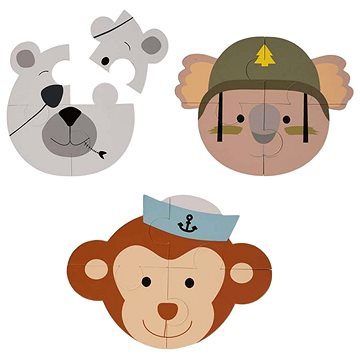 

Bo Jungle Pěnové puzzle B-Animal Monkey Bear Koala