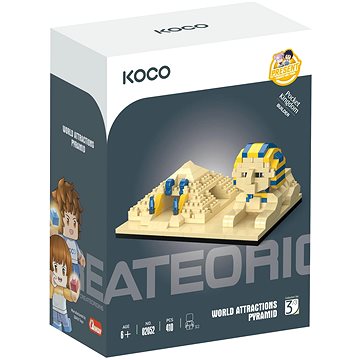 

KOCO Stavebnice Pyramida se Sfingou 410 dílků 11,5 × 8 × 5,5 cm