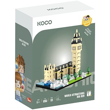 

KOCO Stavebnice Big Ben 523 dílků 12 × 8 × 11,5 cm