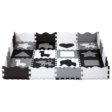 

NILS Fun Dětská pěnová puzzle podložka MD03 šedá