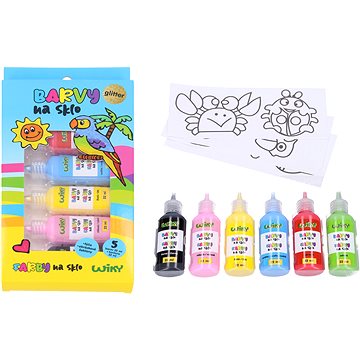 

Wiky Barvy na sklo glitter 5+1 22 ml