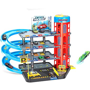 

Wiky Vehicles Parkovací stanice se 6 kovovými auty 55 × 40 × 44 cm