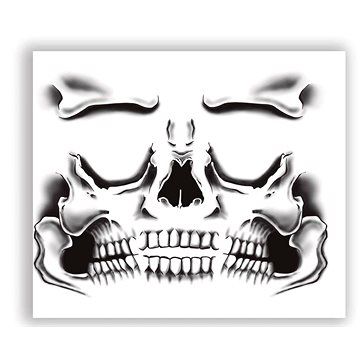

Guirca Dočasné tetování na obličej Halloween - skeleton/kostlivec 1 ks