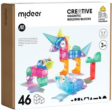 

Mideer Magnetická stavebnice, kostky 46 ks