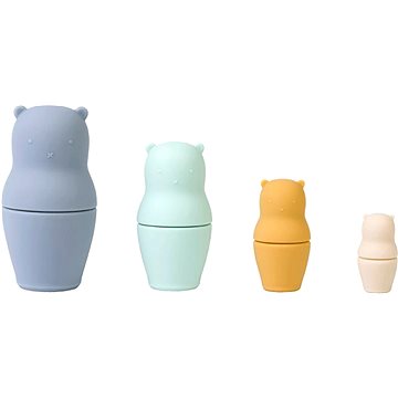

Saro Baby Didaktická silikonová Matrjoška Mist Blue