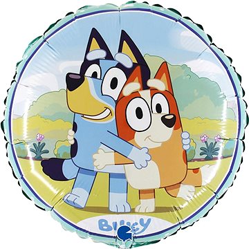 

vybavsenaparty.cz Foliový balonek Bluey a Bingo objetí 46 cm