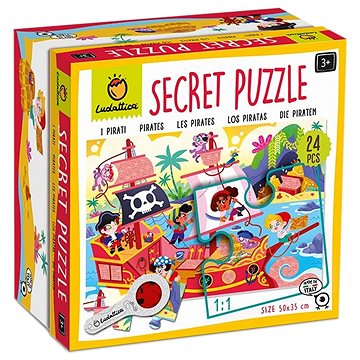 

Ludattica Secret Puzzle s lupou, Piráti