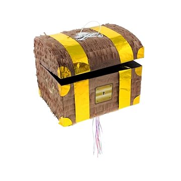 

Piňata truhla pokladů - pirát - 30 × 25 × 34 cm - tahací
