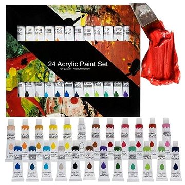 

Akrylové barvy 24 ks 12 ml