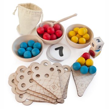 

Ulanik Montessori dřevěná hračka “Sweet counting”