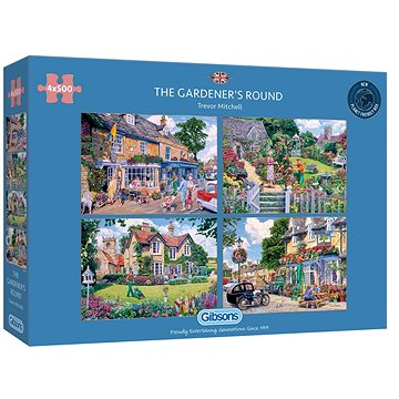 

Gibsons Puzzle Zahradníkův den 4x500 dílků