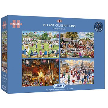 

Gibsons Puzzle Vesnické slavnosti 4x500 dílků