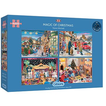 

Gibsons Puzzle Kouzlo Vánoc 4x500 dílků