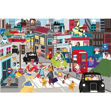 

Gibsons Dětské puzzle Superhero City! 36 dílků