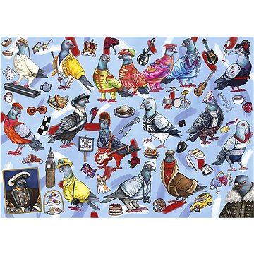 

Gibsons Puzzle Holubi z Británie 1000 dílků