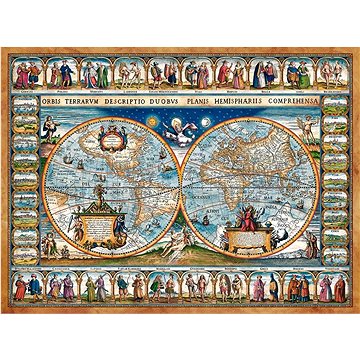 

Castorland Puzzle Mapa světa r.1639, 2000 dílků