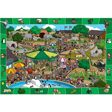 

Eurographics Spot & Find puzzle Den v zoo 100 dílků