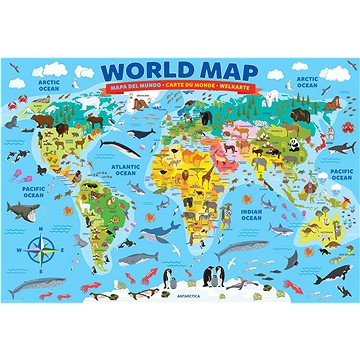 

Eurographics Puzzle Ilustrovaná mapa světa 100 dílků