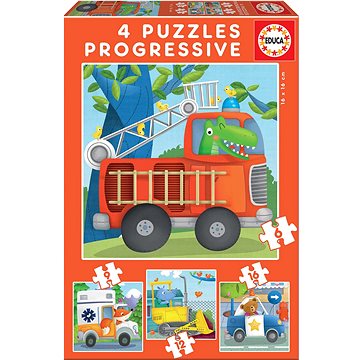 

Educa Puzzle Zvířecí záchranáři 4v1 (6,9,12,16 dílků)