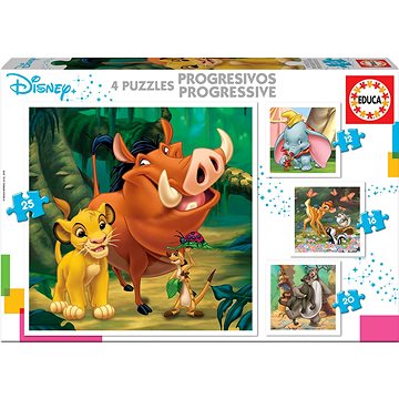 

Educa Puzzle Disney pohádky 4v1 (12,16,20,25 dílků)