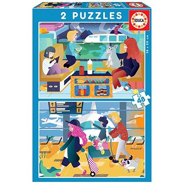 

Educa Puzzle Cestování 2x48 dílků