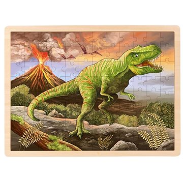 

Goki Dřevěné puzzle T-Rex 96 dílků