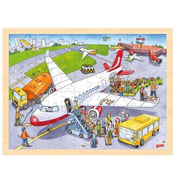 

Goki Dřevěné puzzle Na letišti 96 dílků