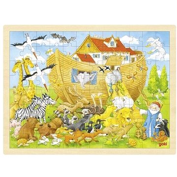 

Goki Dřevěné puzzle Noemova archa 96 dílků