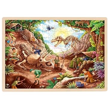 

Goki Dřevěné puzzle Dinosauří vykopávky 192 dílků