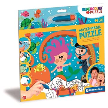 

Clementoni Puzzle s malováním vodou Water Magic: Hlubiny moře 30 dílků