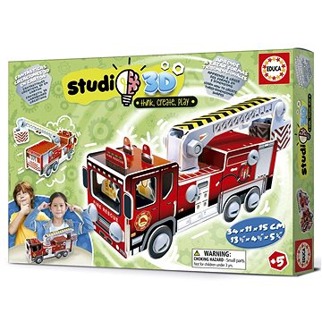 

Educa Studio 3D model Hasičské vozidlo
