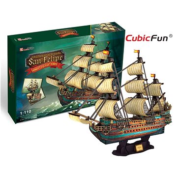 

Cubicfun 3D puzzle Plachetnice San Felipe 248 dílků