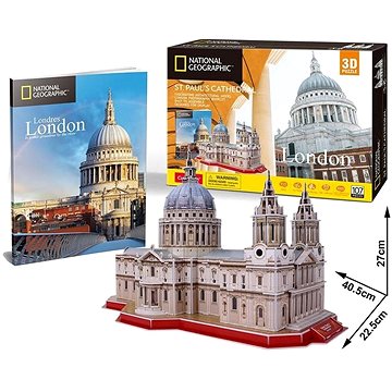 

Cubicfun 3D puzzle National Geographic: Katedrála svatého Pavla 107 dílků