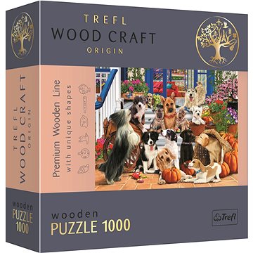

Trefl Wood Craft Origin puzzle Psí přátelství 1000 dílků