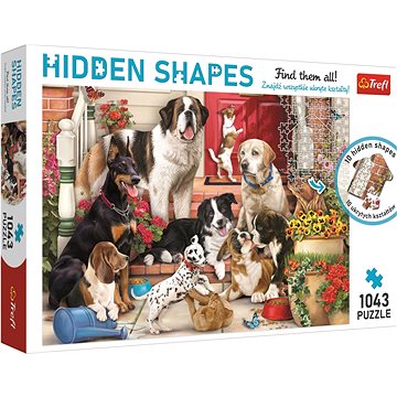 

Trefl Puzzle Hidden Shapes: Psí zábava 1043 dílků