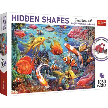 

Trefl Puzzle Hidden Shapes: Podmořský život 1060 dílků
