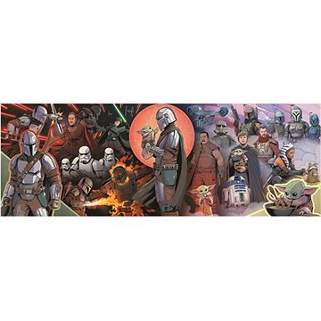 

Trefl Panoramatické puzzle The Mandalorian: Dobrodružství 1000 dílků