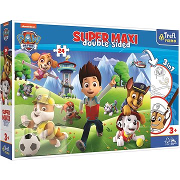 

Trefl Oboustranné puzzle Tlapková patrola: Dobrodružství super maxi 24 dílků