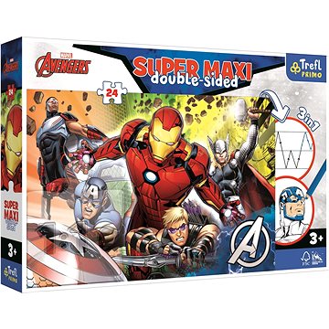 

Trefl Oboustranné puzzle Avengers super maxi 24 dílků