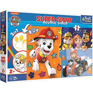 

Trefl Oboustranné puzzle Tlapková patrola super giant 15 dílků