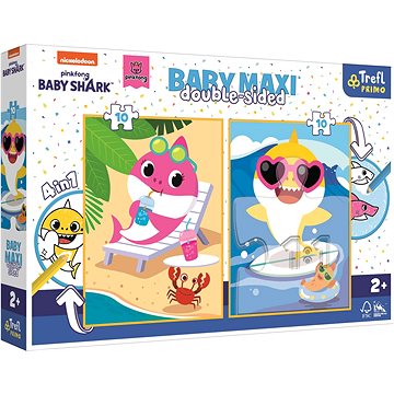 

Trefl Oboustranné puzzle Baby Shark baby maxi 2x10 dílků