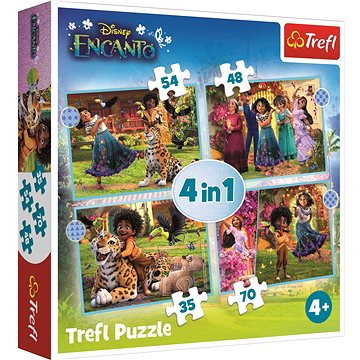 

Trefl Puzzle Encanto 4v1 (35,48,54,70 dílků)