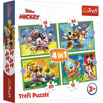 

Trefl Puzzle Mickeyho klubík: S přáteli 4v1 (35,48,54,70 dílků)